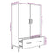 vidaXL Highboard White 70x31x115 cm Engineered Wood
