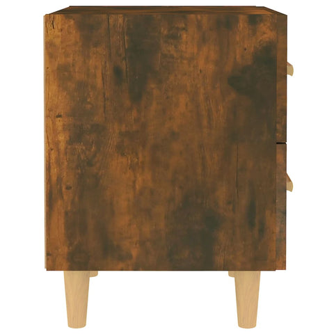 vidaXL Bed Cabinet Smoked Oak 40x35x47.5 cm