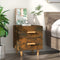 vidaXL Bed Cabinet Smoked Oak 40x35x47.5 cm