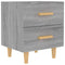 vidaXL Bed Cabinet Grey Sonoma 40x35x47.5 cm
