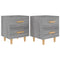 vidaXL Bed Cabinets 2 pcs Grey Sonoma 40x35x47.5 cm