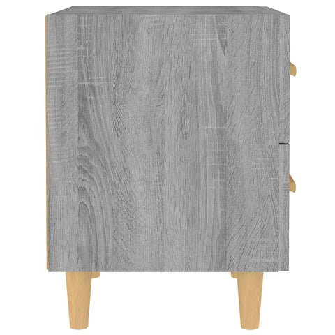 vidaXL Bed Cabinets 2 pcs Grey Sonoma 40x35x47.5 cm