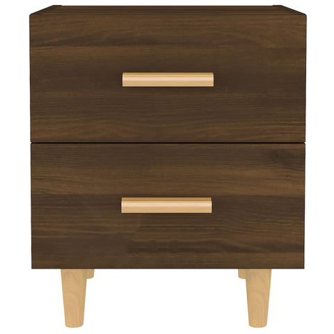 vidaXL Bed Cabinets 2 pcs Brown Oak 40x35x47.5 cm