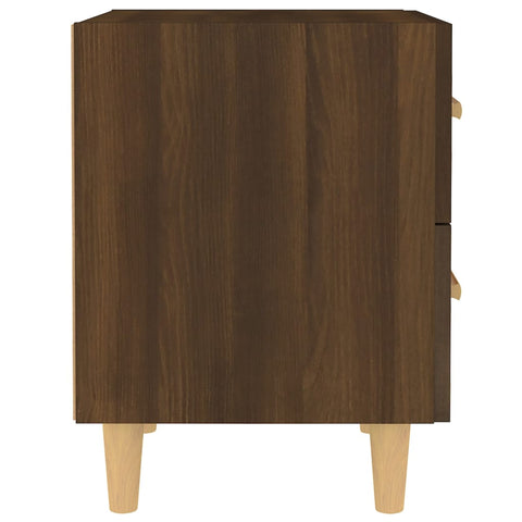 vidaXL Bed Cabinets 2 pcs Brown Oak 40x35x47.5 cm