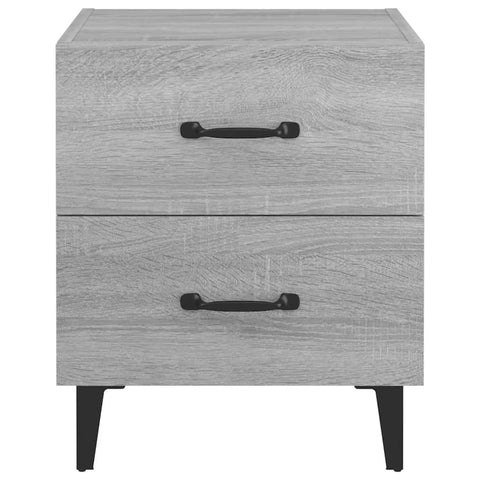 vidaXL Bedside Cabinets 2 pcs Grey Sonoma 40x35x47.5 cm
