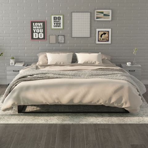 vidaXL Bedside Cabinets 2 pcs Grey Sonoma 40x35x47.5 cm