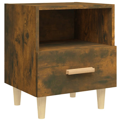vidaXL Bedside Cabinets 2 pcs Smoked Oak 40x35x47 cm