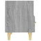 vidaXL Bedside Cabinets 2 pcs Grey Sonoma 40x35x47 cm