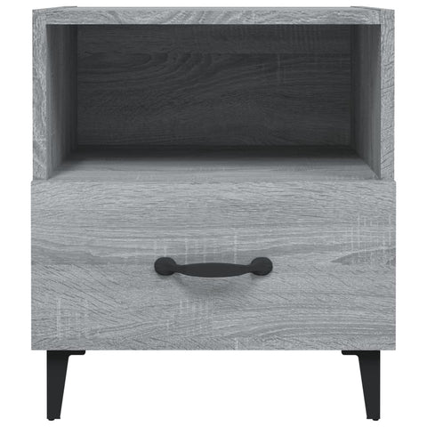 vidaXL Bedside Cabinet Grey Sonoma Engineered Wood
