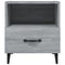 vidaXL Bedside Cabinet Grey Sonoma Engineered Wood