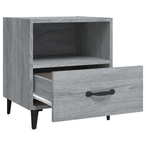 vidaXL Bedside Cabinets 2 pcs Grey Sonoma Engineered Wood