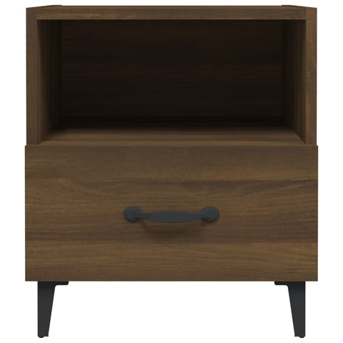 vidaXL Bedside Cabinets 2 pcs Brown Oak Engineered Wood