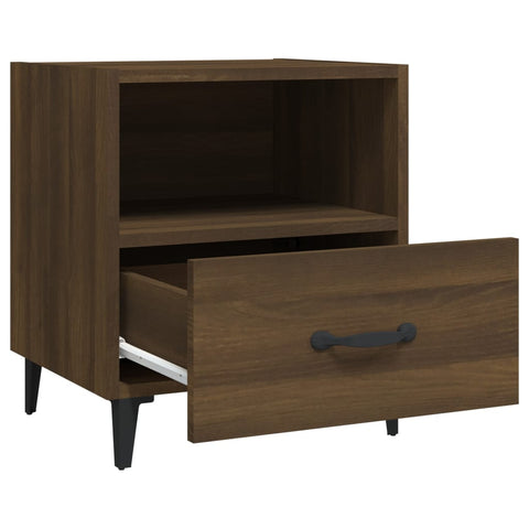 vidaXL Bedside Cabinets 2 pcs Brown Oak Engineered Wood