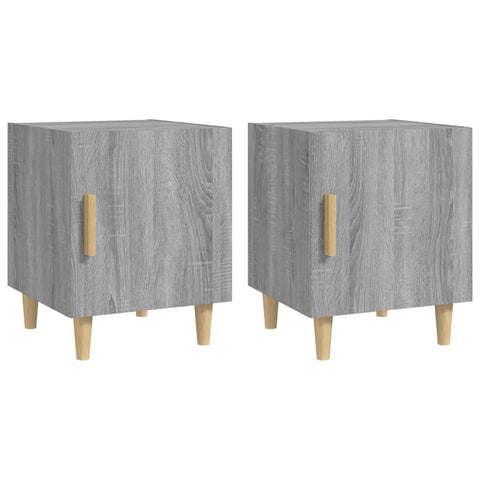 vidaXL Bedside Cabinets 2 pcs Grey Sonoma Engineered Wood