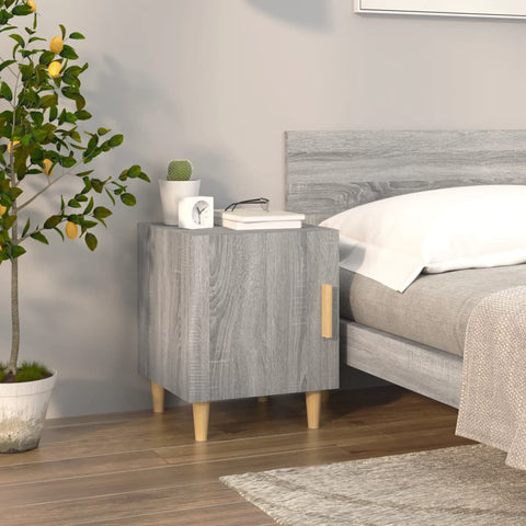 vidaXL Bedside Cabinets 2 pcs Grey Sonoma Engineered Wood