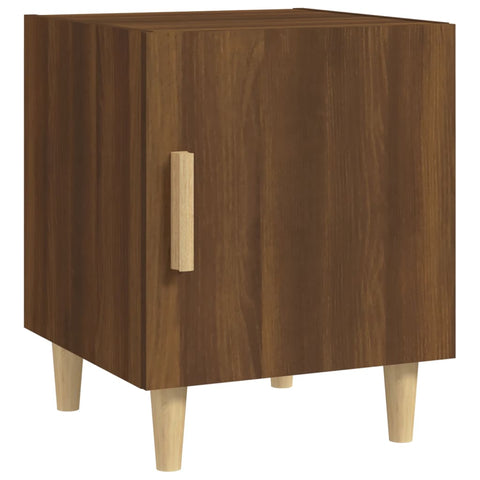 vidaXL Bedside Cabinets 2 pcs Brown Oak Engineered Wood