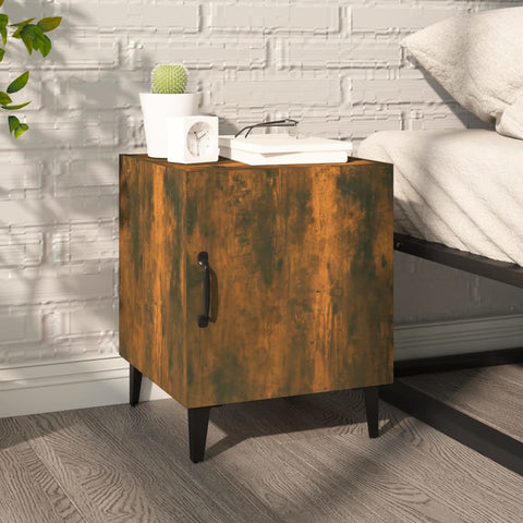 vidaXL Bedside Cabinets 2 pcs Smoked Oak Engineered Wood