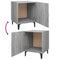 vidaXL Bedside Cabinets 2 pcs Grey Sonoma Engineered Wood