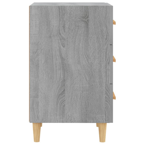 vidaXL Bedside Cabinet Grey Sonoma 40x40x66 cm Engineered Wood