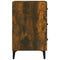 vidaXL Bedside Cabinet Smoked Oak 40x40x66 cm Engineered Wood