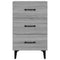 vidaXL Bedside Cabinet Grey Sonoma 40x40x66 cm Engineered Wood