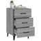 vidaXL Bedside Cabinet Grey Sonoma 40x40x66 cm Engineered Wood