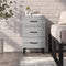 vidaXL Bedside Cabinet Grey Sonoma 40x40x66 cm Engineered Wood