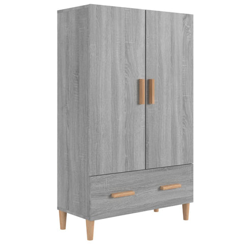 vidaXL Highboard Grey Sonoma 70x31x115 cm Engineered Wood