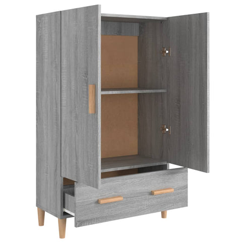 vidaXL Highboard Grey Sonoma 70x31x115 cm Engineered Wood