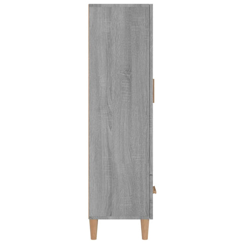 vidaXL Highboard Grey Sonoma 70x31x115 cm Engineered Wood
