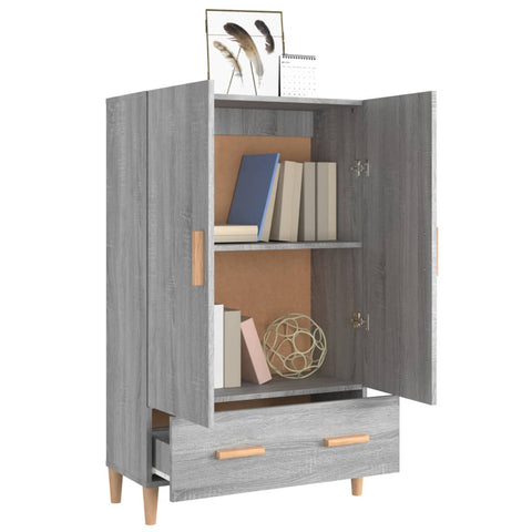 vidaXL Highboard Grey Sonoma 70x31x115 cm Engineered Wood