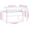 vidaXL Coffee Table Grey Sonoma 80x50.5x41.5 cm Engineered Wood