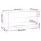 vidaXL Coffee Table Smoked Oak 102x50x52.5 cm Engineered Wood