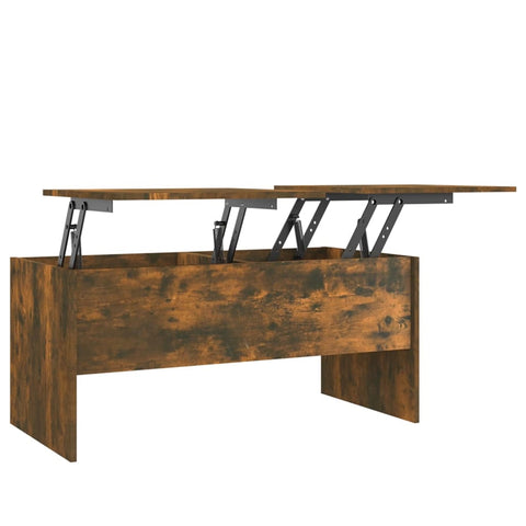 vidaXL Coffee Table Smoked Oak 102x50.5x46.5 cm Engineered Wood