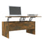 vidaXL Coffee Table Smoked Oak 102x50.5x46.5 cm Engineered Wood
