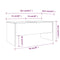 vidaXL Coffee Table Grey Sonoma 102x50.5x46.5 cm Engineered Wood