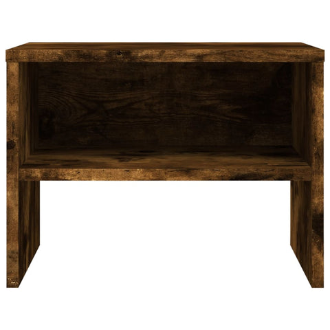 vidaXL Bedside Cabinet Smoked Oak 40x30x30 cm Engineered Wood