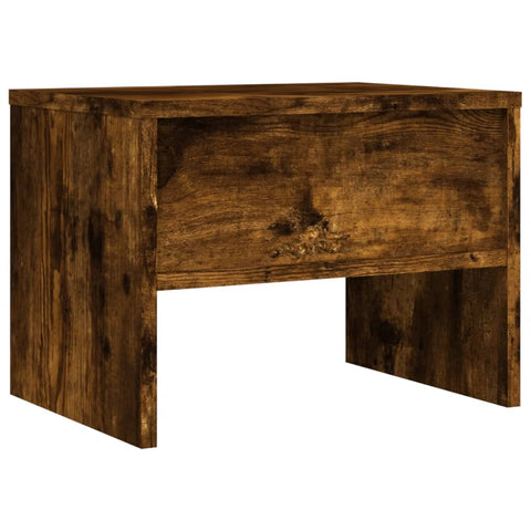 vidaXL Bedside Cabinet Smoked Oak 40x30x30 cm Engineered Wood