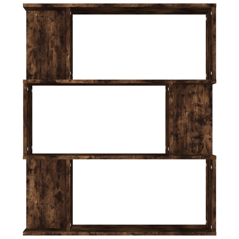 vidaXL Book Cabinet/Room Divider Smoked Oak 80x24x96cm Engineered Wood