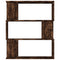 vidaXL Book Cabinet/Room Divider Smoked Oak 80x24x96cm Engineered Wood