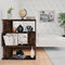vidaXL Book Cabinet/Room Divider Smoked Oak 80x24x96cm Engineered Wood