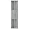 vidaXL Book Cabinet/Room Divider Grey Sonoma 80x24x96cm Engineered Wood
