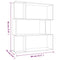 vidaXL Book Cabinet/Room Divider Grey Sonoma 80x24x96cm Engineered Wood