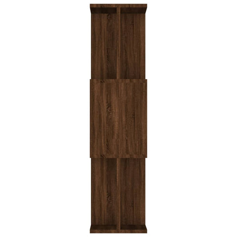 vidaXL Book Cabinet/Room Divider Brown Oak 80x24x96 cm Engineered Wood