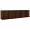 vidaXL Book Cabinet/TV Cabinet Brown Oak 36x30x143 cm Engineered Wood