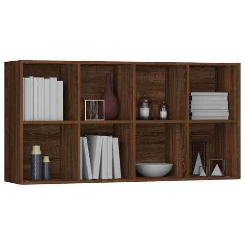 vidaXL Book Cabinet/Sideboard Brown Oak 66x30x130 cm Engineered Wood