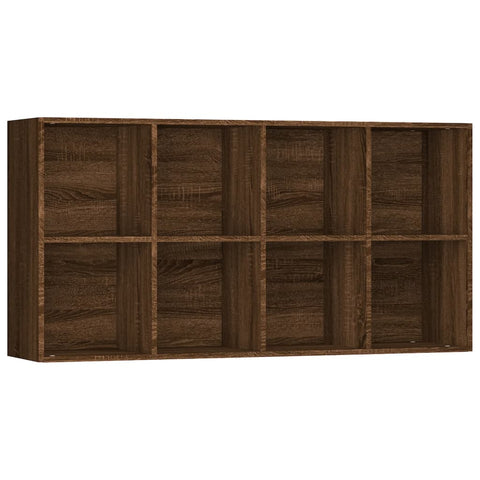 vidaXL Book Cabinet/Sideboard Brown Oak 66x30x130 cm Engineered Wood