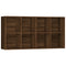 vidaXL Book Cabinet/Sideboard Brown Oak 66x30x130 cm Engineered Wood
