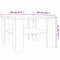 vidaXL Coffee Table Brown Oak 60x60x42 cm Engineered Wood