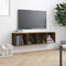 vidaXL Book Cabinet/TV Cabinet Smoked Oak 143x30x36cm Engineered Wood